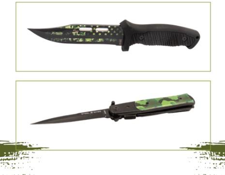 camo knife