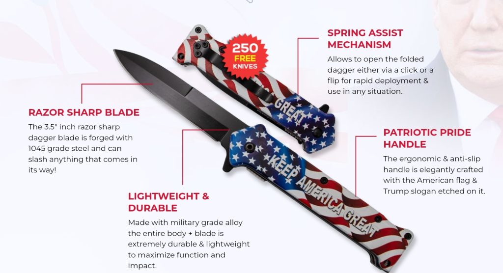 Free Donald Trump EDC Knife